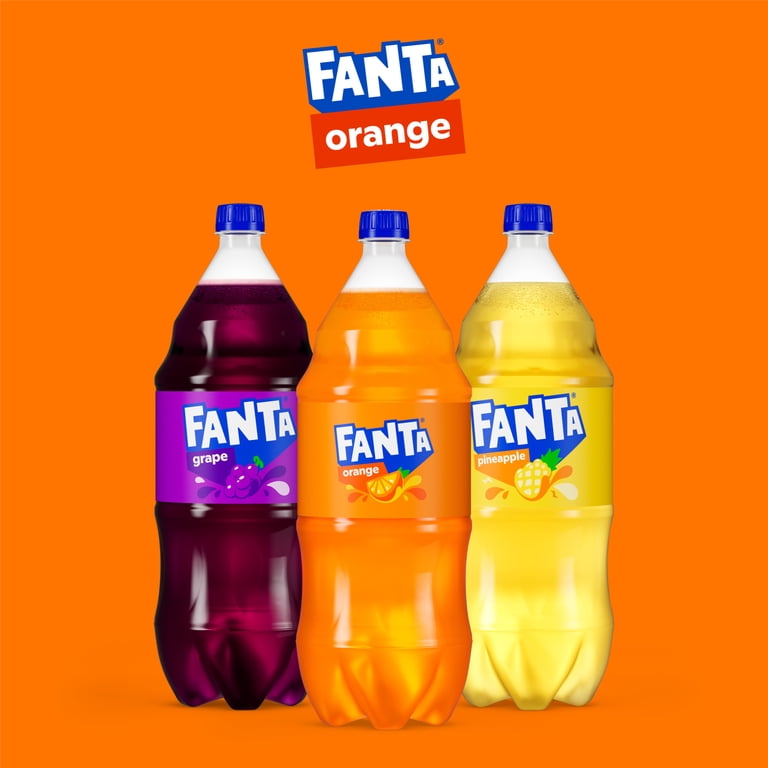 Fanta, Orange Soda, 2 Liter, Refreshing Fruit Flavored Soft Drink