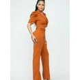 thumbnail image 4 of Women's Puff Sleeve Blazer and Belted Pant Suit Set, 4 of 4