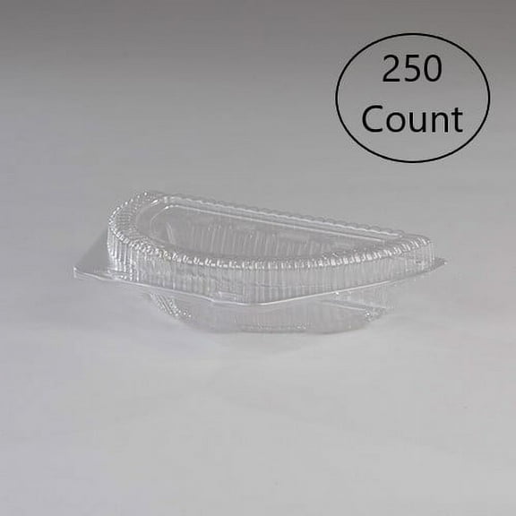 Detroit Forming 9" OPS Plastic 1/2 Pie Food Container Clear | 250/Case