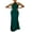 Green, variant on Women Solid Color Long Dress, Cross Halter Backless Evening Dresses