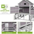 thumbnail image 3 of MEDEHOO Chicken Coop 55ft² Large Chicken House with Run Wooden Hen House Poultry Cage with 6 Large Nesting Boxes,10-15 Chickens, 3 of 8