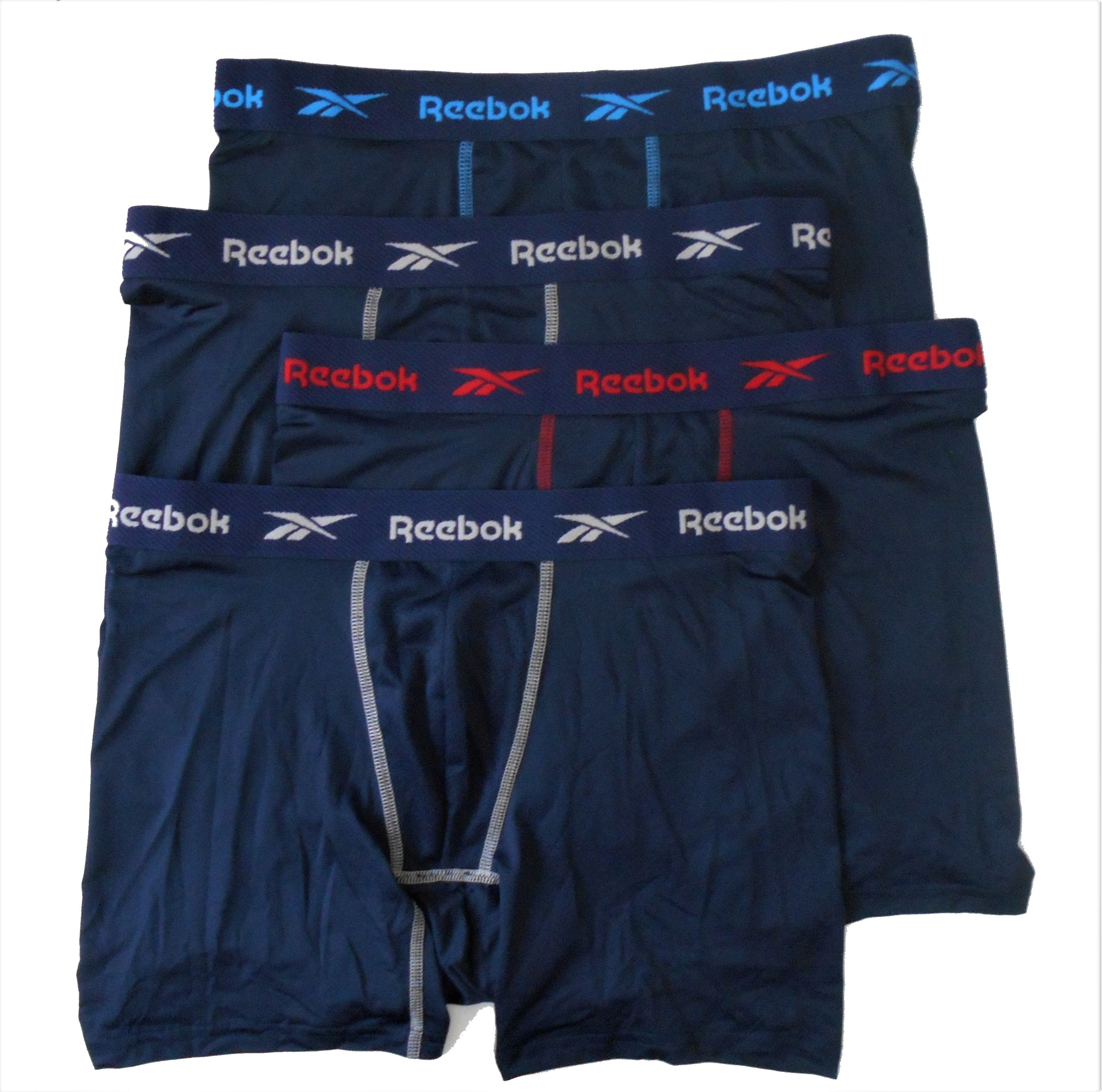 Reebok Reebok Men's Cotton Boxer Briefs, 4 Pack