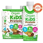 Orgain Organic Kids Nutritional Shake, 22 Vitamins & Minerals, Chocolate, 4ct