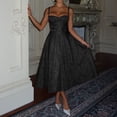 thumbnail image 3 of Elegant evening dress with spaghetti straps for women, 3 of 4