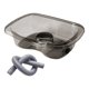 thumbnail image 5 of Lavabo para lavar el cabello, lavabo para bañera, mascota transparente alta para discapacitados, gris, 5 of 8