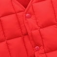 thumbnail image 5 of YWDJ 2022 Toddler Clothes 2-8 Years Autumn And Winter Baby Boys Girls Baby Button Cardigan Vest Down Cotton Vest Inside And Outside Wear Red 3-4 Years, 5 of 5