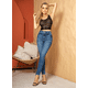 thumbnail image 3 of Pantalón basico SAVI JEANS Mujer Push Up Skinny Azul 15, 3 of 3