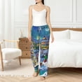 thumbnail image 5 of Uemuo Christmas Tree Pattern Women's Wide Leg Palazzo Lounge Pants with Pockets Light Weight Loose Comfy Casual Pajama Pants-Medium, 5 of 9
