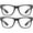 2 Pack Black, variant on grinderPUNCH 2 Pack High Magnification Reading Glasses Strong Power Readers - 4.00-6.00 (2 Pack Tortoise, 4.00)
