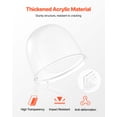 thumbnail image 5 of VEVOR Cotton Candy Machine Cover, Transparent Acrylic Dome Bubble Shield, Cotton Candy Machine Bubble Shield Compatible with 15inch Cottons Candies Machines Bowl for Party, Shops,Bottom Groove Design, 5 of 9
