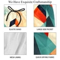 thumbnail image 4 of luoweisi Men's Beach Shorts Quick Dry Swim Trunks with Mesh Lining Geometry 2XL, 4 of 5