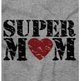 thumbnail image 2 of Super Mom Mother's Day Love Heart Women's Plus Size Graphic Tee Brisco Brands 3X, 2 of 3