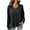 Black, variant on Summer Savings Clearance 2024! TAGOLD Womens Summer Tops,Fashion Women Casual Lapel Long Sleeve Solid Color Shirt Top Single-Breasted Cardigan Blouse