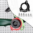 thumbnail image 4 of Baohd Adaptateur de Guide de Chaîne de Vélo Iscg 03 & Conversion avec Boulons Rouges CNC 05 Noir 68.3x67.9x35.4x4mm, 4 of 5