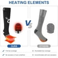 thumbnail image 5 of SNOW DEER Heated Socks for Men Women, App Control Rechargeable Electric Heating Warm Sock, 5 of 9
