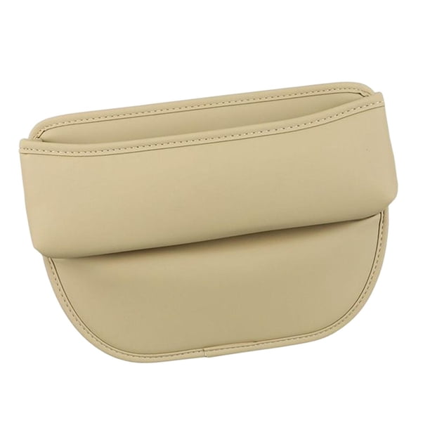 Organizador de espacio para asiento de coche, ajuste universal, organizador para teléfono y llaves. Beige