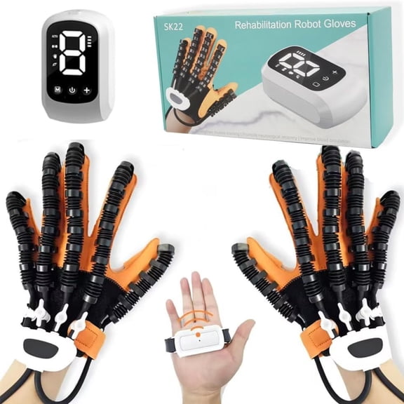 Hand Rehabilitation Robot Gloves, 3rd Generation Portable USB Chargeable Hand Stroke Recovery Equipment, 4 Modes & 9 Strength Levels Robot Hand Gloves For Hemiplegia Hand Therapy