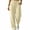 Beige, variant on Plus Size Women Sweatpants Elastic High Waist Wide Leg Active Pants Solid Walking Casual Trousers S-3XL