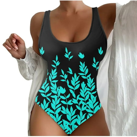 Zuesphe Plus Size Swimsuit for Women 2025 Womens Modest Bathing Suits Two Piece Ladies Swimwear Tummy Control Beachwear Women Sexy Flounce Halter Clearance Sales