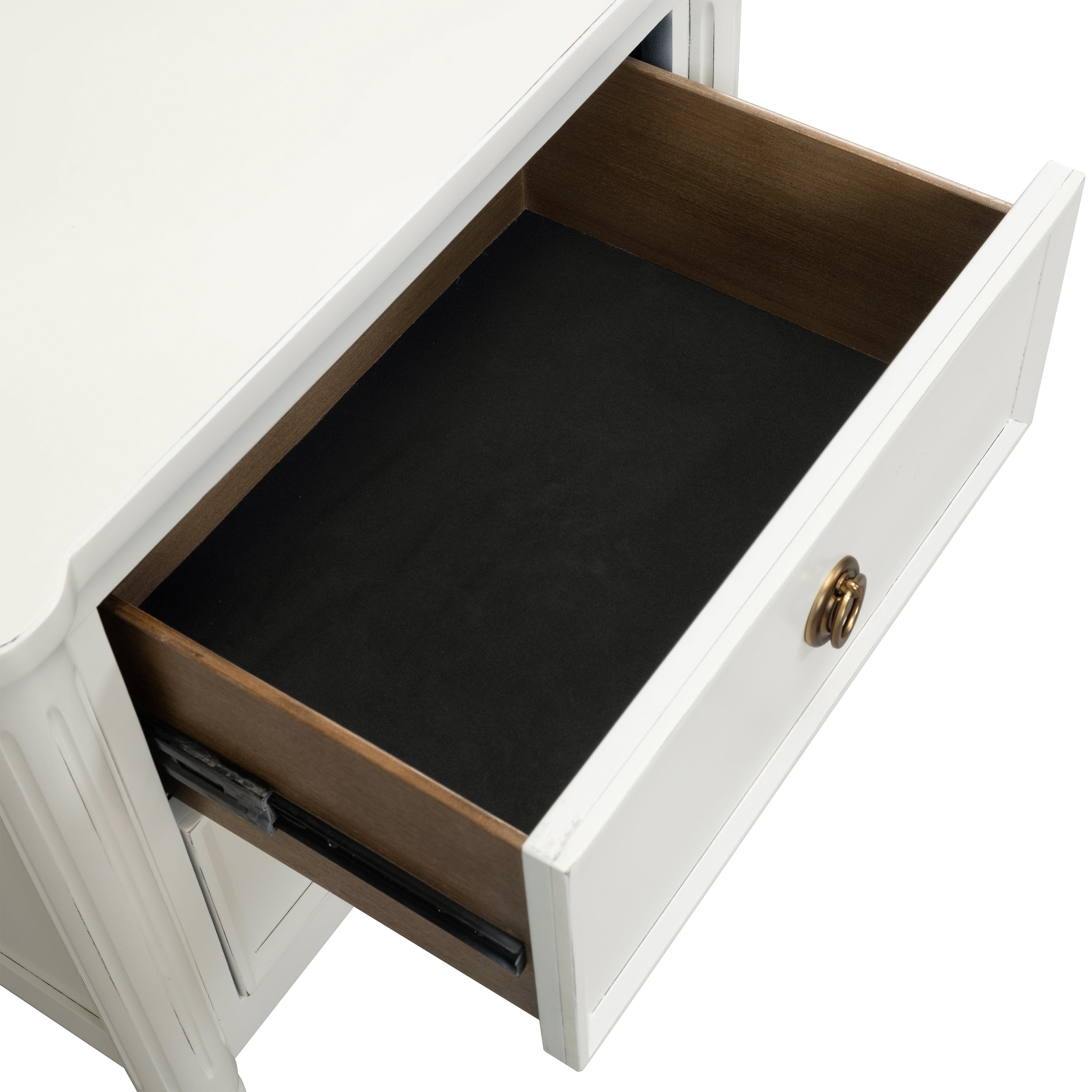 Furniture of America Maui Modern French 2-Drawer Adult Nightstand, White