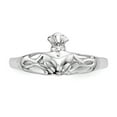 thumbnail image 4 of White Sterling Silver Ring Band Themed Open Back Flat, 4 of 4
