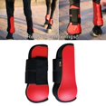 thumbnail image 3 of Chevaux Jambe Tendon avant Postérieur Fetlock Réglable PU Cuir Protecteur L avant, 3 of 8