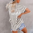 thumbnail image 4 of Aricy summer tops for women short sleeves V Neck T Shirts Trendy Casual Loose Tunic Tops Blouses Pullover Cozy Fashion Tunic Tees, 4 of 5