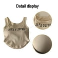 thumbnail image 3 of Women's Round Neck RacerbackTanTops,Sleeveless Crop Top，Average code, 3 of 5