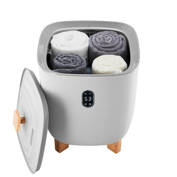 Towel Warmer Bucket, 25L Heated Towel Warmer with LED Display, Large Blanket Warmers for Bathroom, Mins Timer and Temperature Setting, for SPA, Home, Countertop, Floor