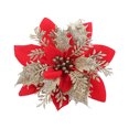 thumbnail image 1 of 20PCS Christmas Poinsettia Flower Creative Artificial Flower Xmas Tree Flower, 1 of 10
