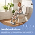 thumbnail image 6 of Potty Training Seat Detachable Toddler Toilet Seat Ladder with Adjustable Height PVC Soft Cushion for Toddlers Boys Girls, 6 of 11