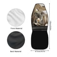 thumbnail image 6 of Uourmeti Koala Ice Cream Print Front Car Seat Cover 1 Piece Cars Trucks Vans SUV Automobiles Durable Colorfast Suitable for Sedan Vehicle, 6 of 6