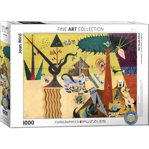 EuroGraphics The Tilled Field by Joan Miro (1000 Piece) Puzzle (6000-0858)