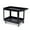 Large, variant on Kicctian 40.5"L 2-Tier Utility Cart – 550 lbs Capacity, Durable PP Shelves, 360° Swivel Wheels, Ergonomic Handle, Multi-Purpose Service Trolley for Warehouse, Garage, Cleaning – Black