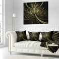 thumbnail image 3 of Designart Gold Metallic Fabric Pattern - Abstract Throw Pillow - 16x16, 3 of 5