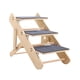thumbnail image 3 of Escalera de madera para mascotas, escalera portátil alfombrada creativa y estable, 2 en 1. 3 pasos, 3 of 9
