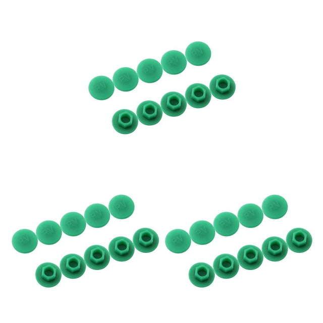 Greeniant 10 piezas de pernos hexagonales para bicicleta, cubiertas de tornillos, juego de pernos y tuercas universales suaves y confiables, Type1 NO1