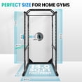 thumbnail image 6 of Red Power Cage, 1200LBS Weight Capacity Power Rack, Home Gym Squat Rack for Bench Press Training, Deep Squat Routine, Pull - Up Exercise, 6 of 6