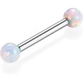 thumbnail image 1 of Glaciersei Nipple Ring Internally Threaded Nipple Barbell 14G Nipple Piercing Jewelry G23 Titanium, 1 of 5