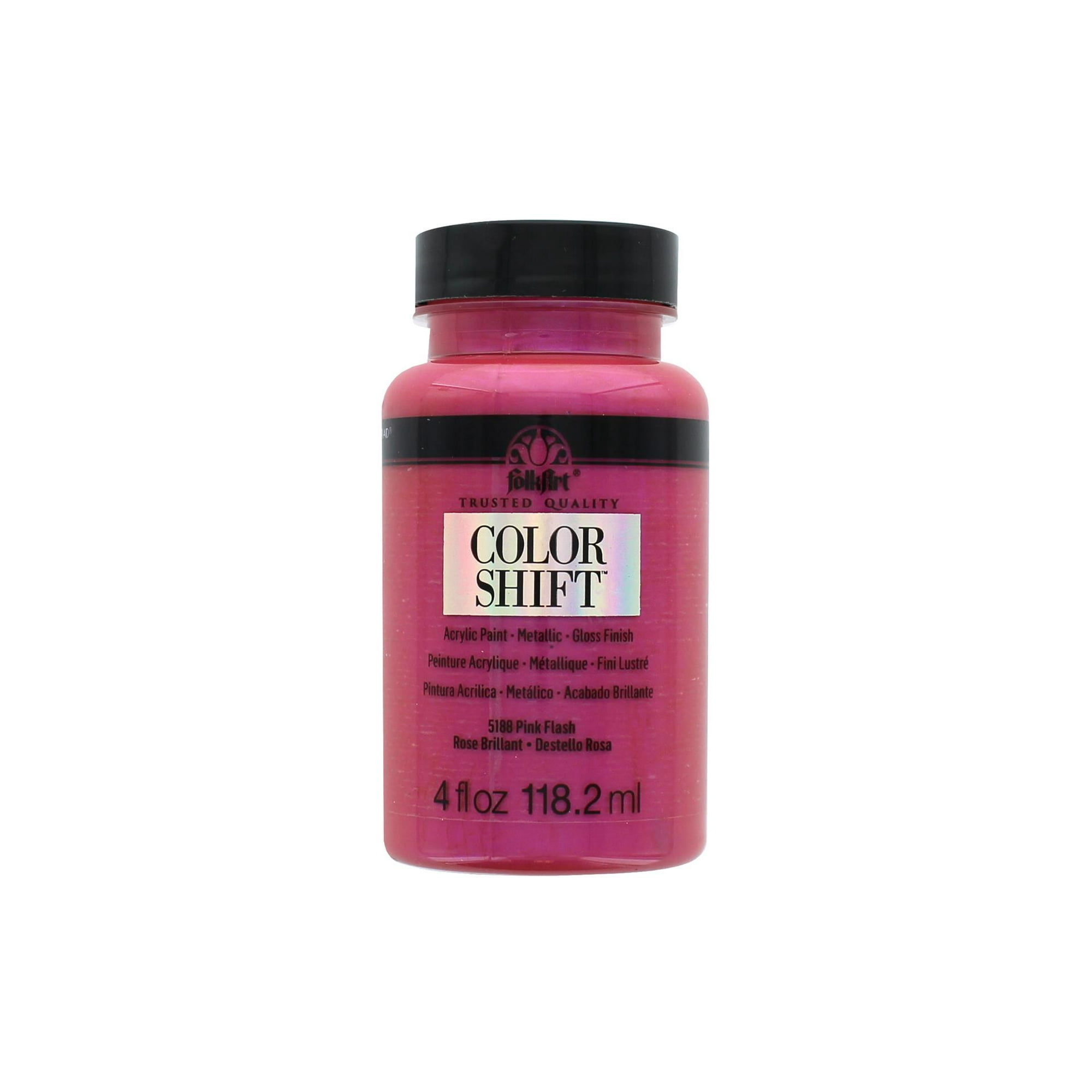 Plaid Folkart Color Shift Paint 4oz Pink Flash Canada