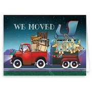 We Moved New Address Holiday Card 18 Cards & Envelopes - Funny New Address Cards - 20093