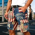 thumbnail image 2 of xfsWaSs Cargo Shorts for Men Independence Day Cargo Shorts Casual Summer Outdoor Activities Patriotic 4th Of July Short With Pockets Work Short Pants, 2 of 4