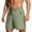 Army Green, variant on Men's Gym Shorts with Zipper Pocket Quick Dry Drawstring Elastic Waist Shorts Loose Breathable Workout Runing Beach Shorts Gray M