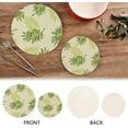 thumbnail image 4 of GZHJMY Flat Jungle Print Placemats Set of 2, Woven Washers, Cotton, Round Large Pot Holder, Heat Resistant, for Pot Countertops, 4 of 5