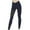 Dark Blue, variant on SwiftWear Women's Black Mesh Yoga Leggings - High Waisted Tummy Control Solid Color Workout Pants Plus Size Stretchy & Breathable