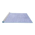 thumbnail image 2 of Ahgly Company Machine Washable Indoor Rectangle Solid Blue Modern Area Rugs, 3' x 5', 2 of 4