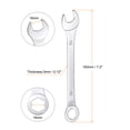 thumbnail image 2 of Uxcell Thin 6-Point Combination Wrench, Metric Mirror-Chrome Plated High Carbon Steel, 16mm, 2 of 5