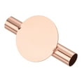 thumbnail image 3 of Uxcell Wall Flower Vase Tube Metal Floral Tubes Wall-Mounted Flower Tube Rose Gold, 3 of 5