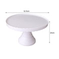 thumbnail image 6 of Dserhfy Cake Stand Stable Non-slip Plastic Wave Design Dessert Display Plate for Wedding, 6 of 8