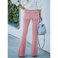 thumbnail image 2 of Pantalones Ajustados, 2 Bolsillos Pantalones Acampanados Elegantes Color Puro De Moda Para El Otoño ANGGREK No, 2 of 6